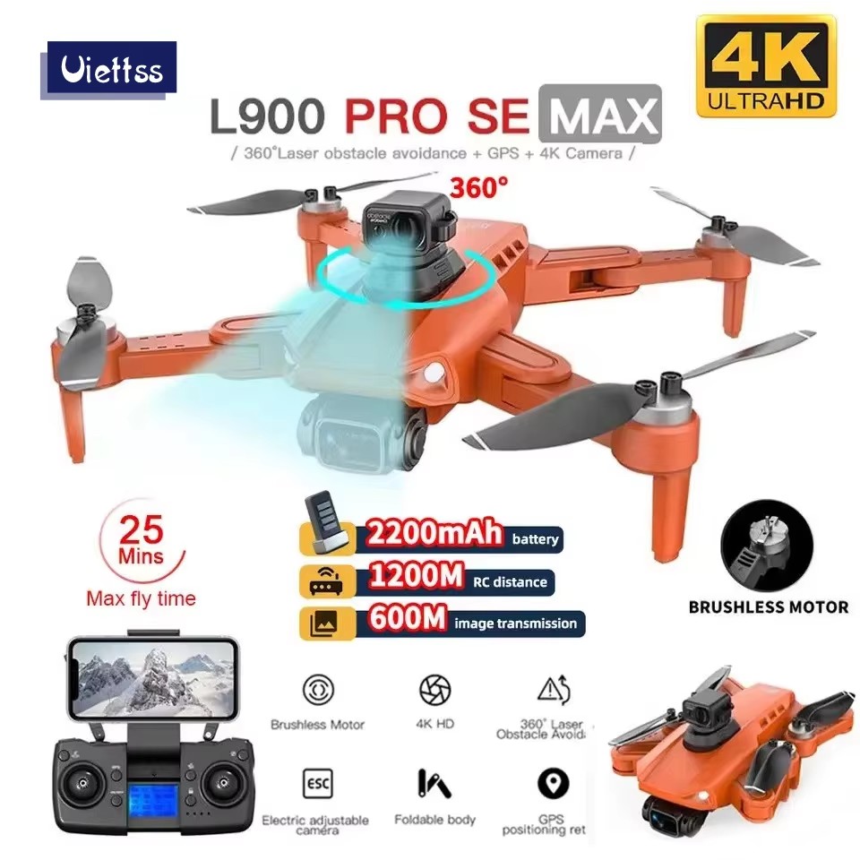 ミニクワッドコプターrcブラシレスモーター,4kカメラ,l9 - Drone Kit Vtol のレビューと価格